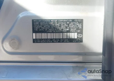 2013 Lexus Gs 350 from USA, damaged, VIN JTHBE1BL6D5017531